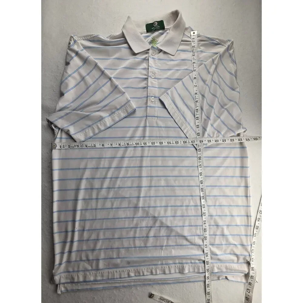 Bandon Dunes Golf Resort Eco Tek Striped Polo Size Large